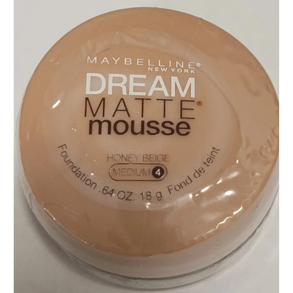 Maybelline New York Dream Matte Mousse Foundation Honey Beige 4 Medium 0.64oz